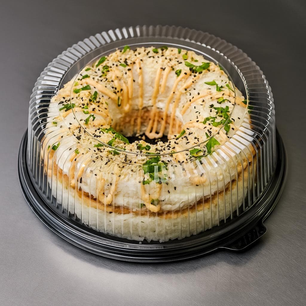 bandeja de sushi cake